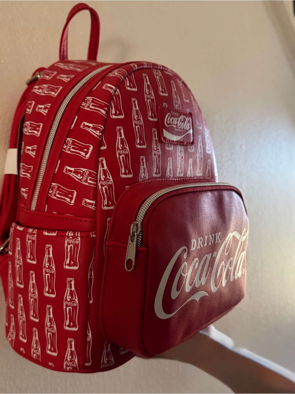Funko Coca Cola Red Mini Backpack with White Logo - Picture 3 of 3